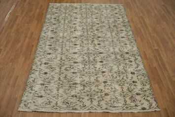 Distressed Vintage Anatolian Oriental Area Rug 6x8