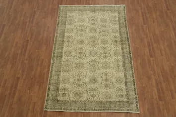 Vintage Distressed Anatolian Oriental Area Rug 6x10