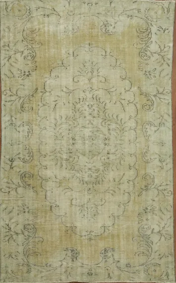 Vintage Floral Elegance: Anatolian Oriental Area Rug 6x9