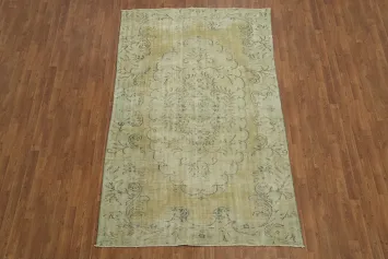 Vintage Floral Elegance: Anatolian Oriental Area Rug 6x9