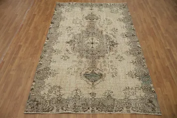 Handcrafted Traditional Anatolian Oriental Area Rug 6x9