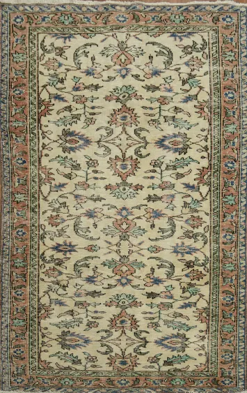 Elegant Vintage Anatolian Oriental Area Rug 5x8