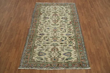 Elegant Vintage Anatolian Oriental Area Rug 5x8