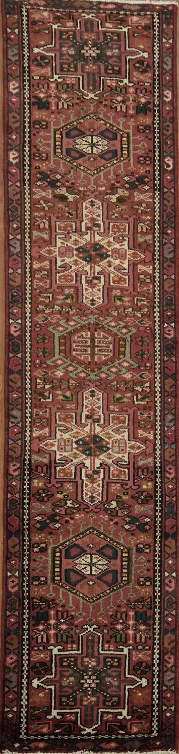Vintage Gharajeh Persian Runner Rug 2x10