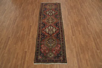 Elegance Unveiled: Heriz Persian Runner Rug 3x9