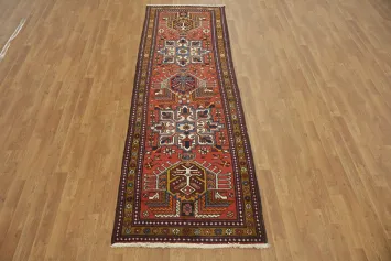 Tribal Persian Gharajeh Runner Rug with Rich Cultural Heritage 3x9