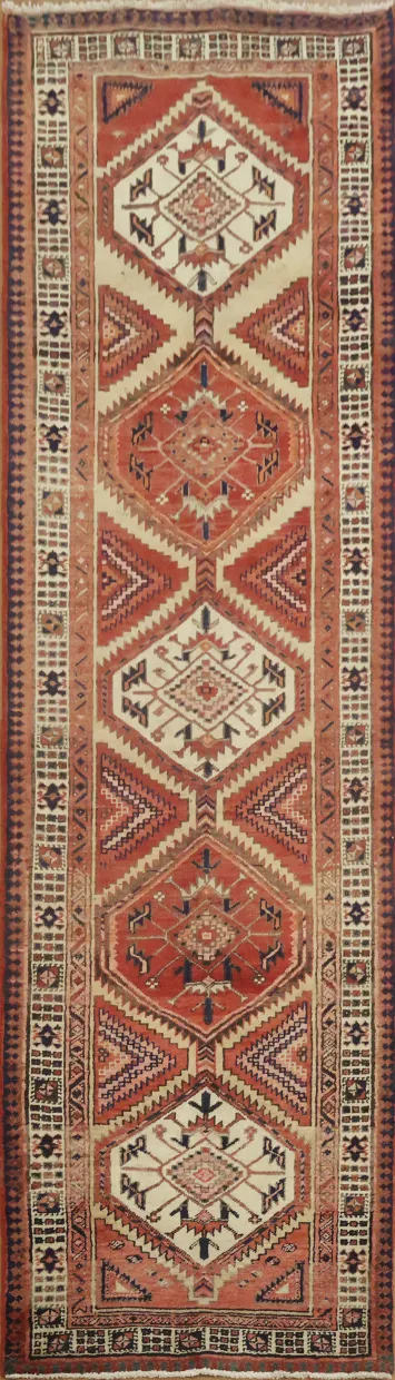 Tribal Designed Ardebil Runner Rug for Distinctive Style 3x10