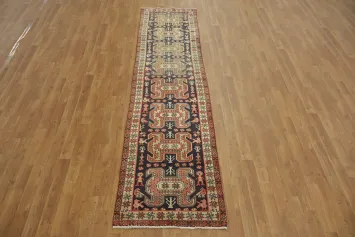 Meshkin Persian Runner Rug with Bold and Intricate Patterns 2x10