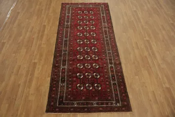 Stunning Balouch Persian Runner Rug 4x9