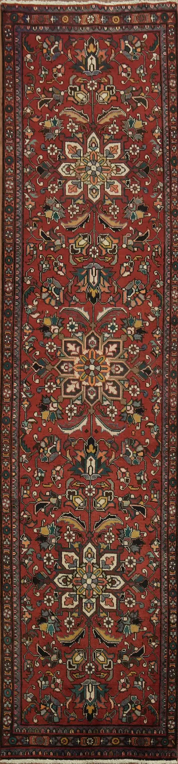 Floral Tabriz Persian Runner Rug 3x13