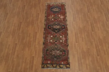 Vintage Ardebil Persian Runner Rug 3x10