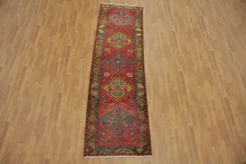 Traditional Geometric Tabriz Persian Runner Rug 3x10