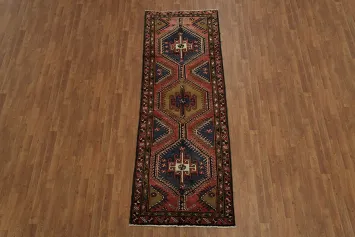 Vintage Ardebil Persian Runner Rug 3x9