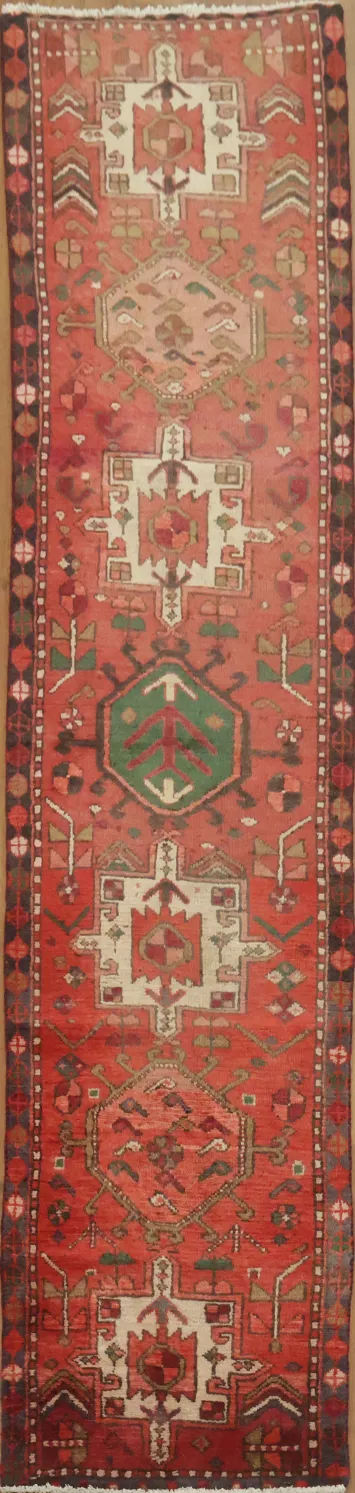 Intricate Motifs Gharajeh Persian Runner Rug 2x8