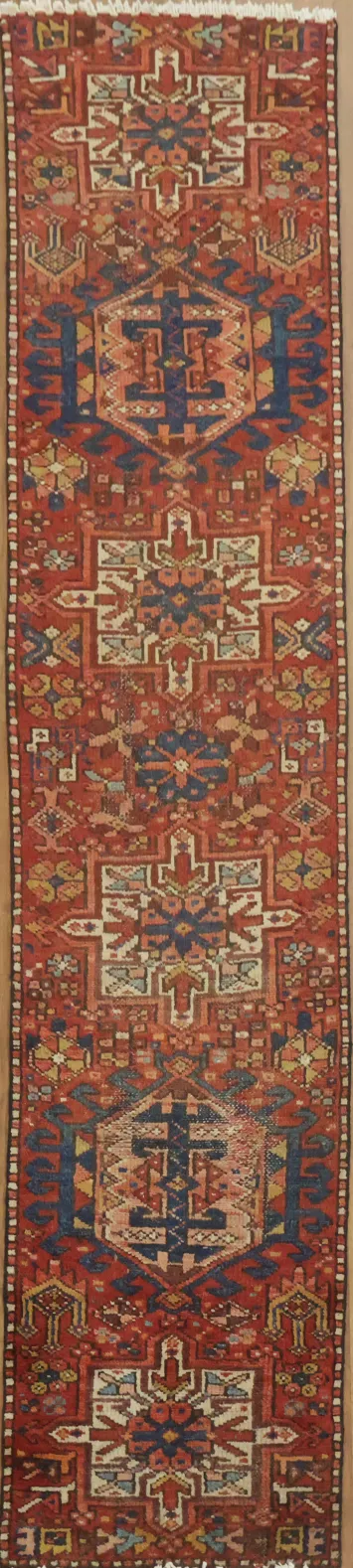 Authentic Gharajeh Persian Runner Rug 2x8