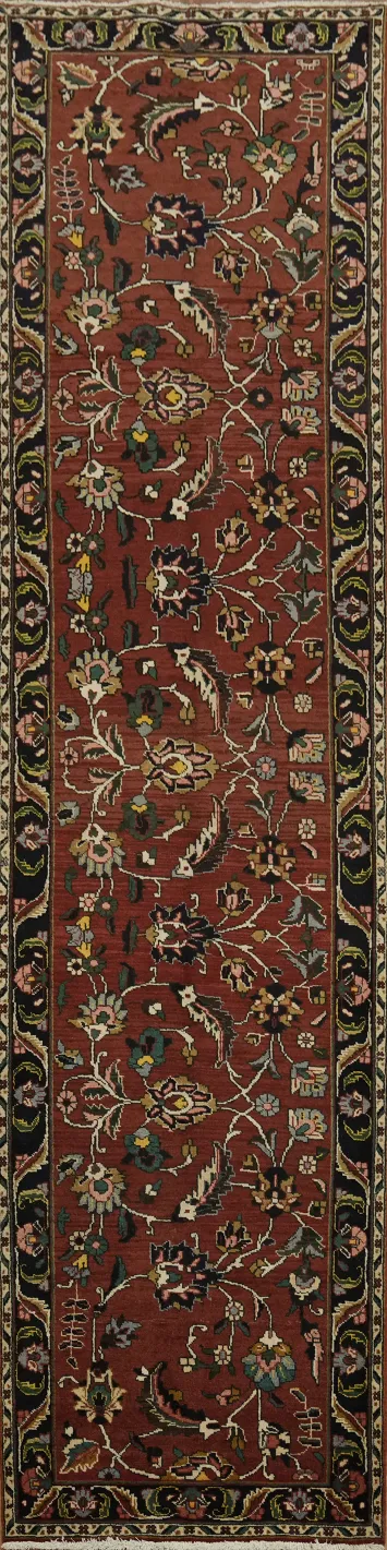 Floral Tabriz Persian Long Runner Rug 4x14