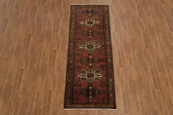 Geometric  Oriental Hamedan Rug for Sophisticated Spaces 3x10