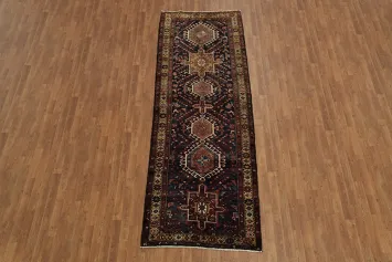 Elegant Tribal Design Gharajeh Persian Runner Rug 4x11