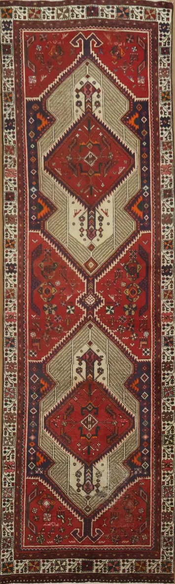 Classic Geometric Patterns Ardebil Persian Runner Rug 4x12