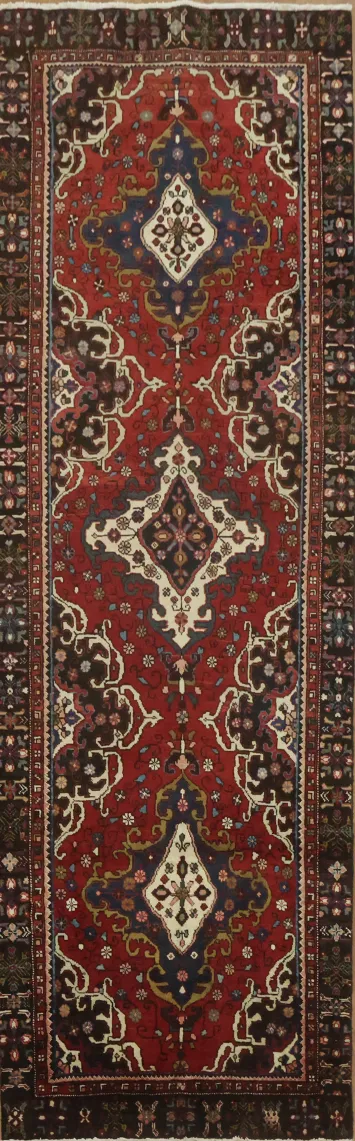Elegant Tabriz Persian Runner Rug 3x10