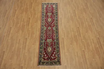 Luxurious Hallway Tabriz Persian Runner Rug 2x10