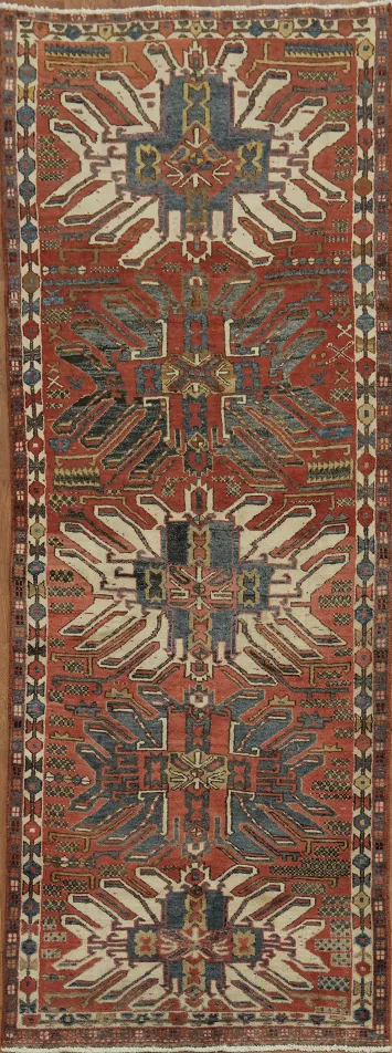 Classic Iranian Zanjan Runner Rug 3x9