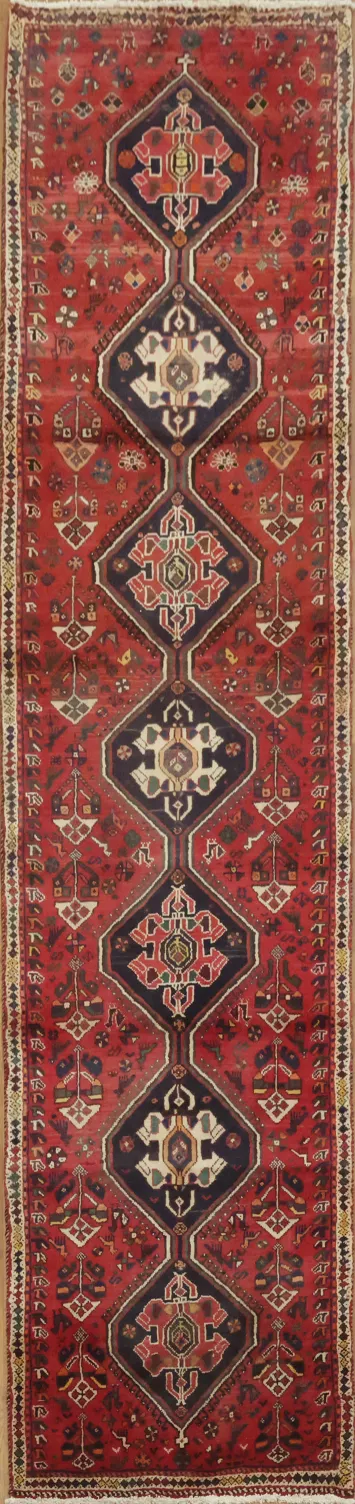 Tribal Shiraz Persian Runner Rug 3x11