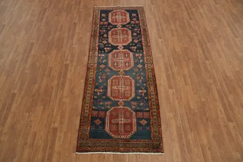 Geometric Persian Ardebil Runner Rug 3x9