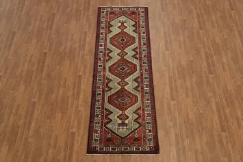 Stylish Geometric Elegant Geometric Ardebil Persian Runner Rug 3x10