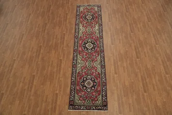 Traditional Elegance: Traditional Persian Tabriz Runner Rug 3x13