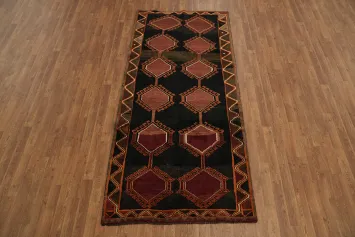 Handcrafted Geometric Persian Qashqai Area Rug 4x8