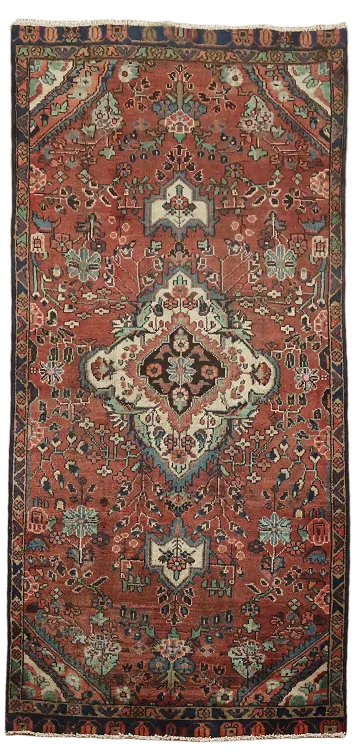 Elegant Vintage Traditional Persian Mahal Area Rug 3x7