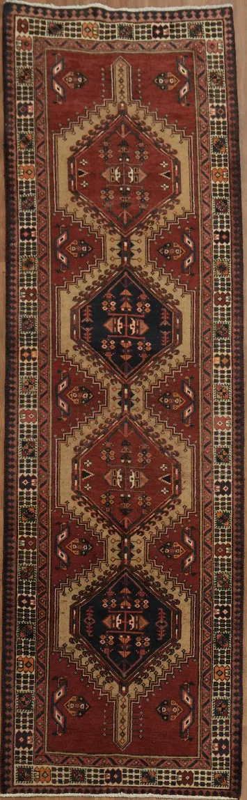 Handcrafted Tribal Ardebil Runner for Traditional Decor Flair 3x11