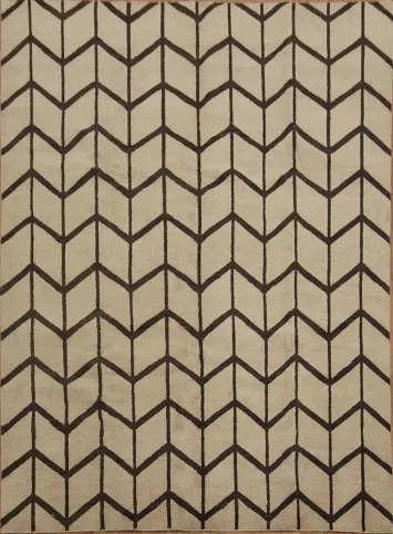 Contemporary Chevron Pattern Rug for Modern Living Spaces 9x12