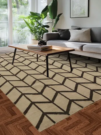 Contemporary Chevron Pattern Rug for Modern Living Spaces 9x12