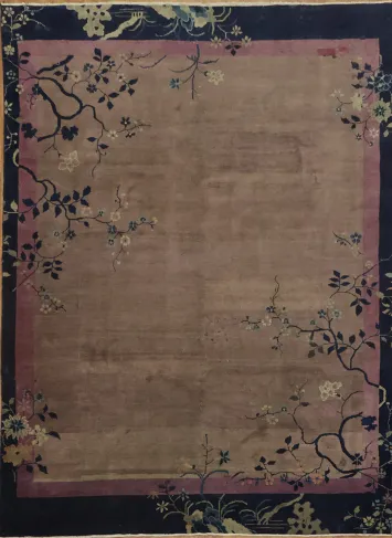 Collectible Old Art Deco Chinese Area Rug 8x11