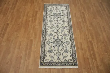 Elegant Floral Nain Persian Runner Rug 2x6