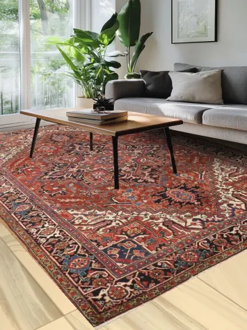 Luxurious Decorative Heriz Serapi Oriental Area Rug 8x11