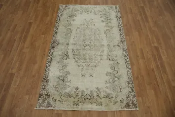Classic Baroque Rug with Soft, Elegant Floral Patterns 4x6