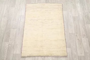 Solid Modern 3x5 Gabbeh Shiraz Persian Area Rug