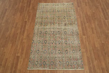 Traditional Anatolian Turkish Geometric Rug 4x6