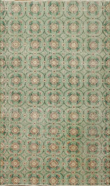 Floral Elegance Anatolian Turkish Rug 4x7