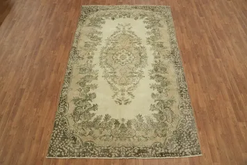 Floral Vintage Anatolian Turkish Area Rug 6x9