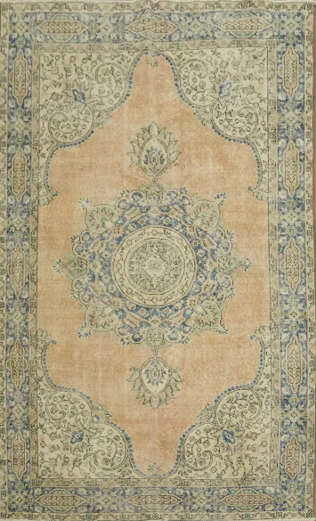 Traditional Medallion Anatolian Turkish Area Rug 6x9