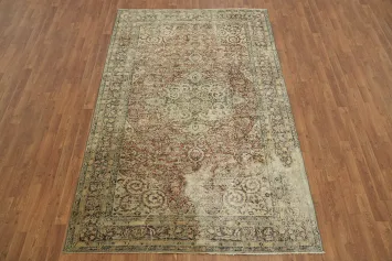 Old Vintage Anatolian Turkish Area Rug 5x9