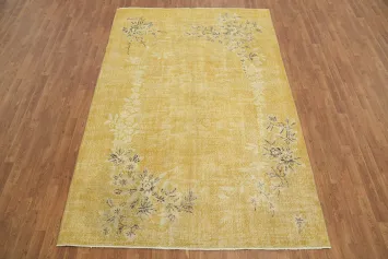Old Decorative Vintage Art Deco Area Rug 6x9