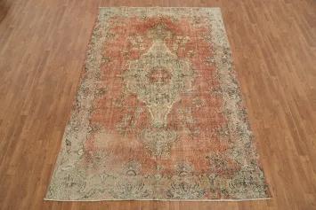 Elegant Vintage Anatolian Turkish Area Rug 6x9