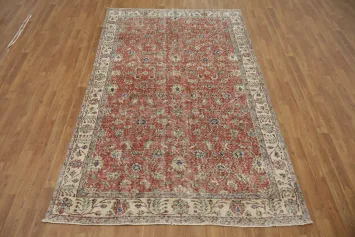 Traditional Turkish Vintage Anatolian Turkish Area Rug 5x9