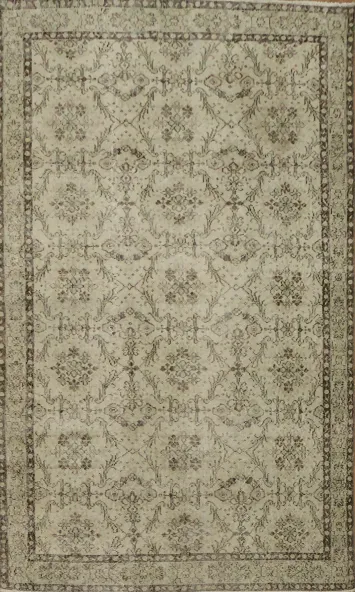 Timeless Floral Anatolian Turkish Area Rug 5x9