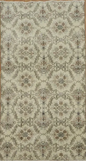 Elegant Vintage Anatolian Turkish Rug 4x7